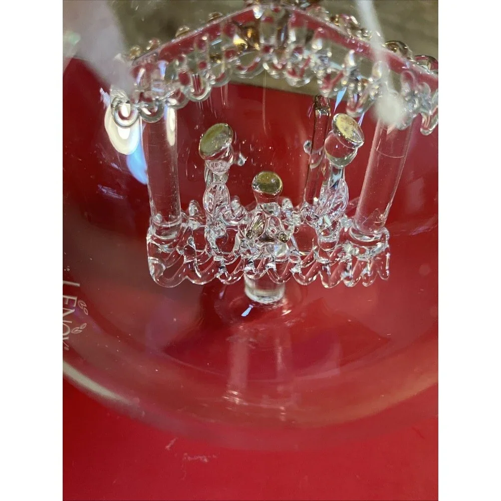 Lenox American by Design Crystal Wonder Nativity Scene Christmas Ornament 4 In